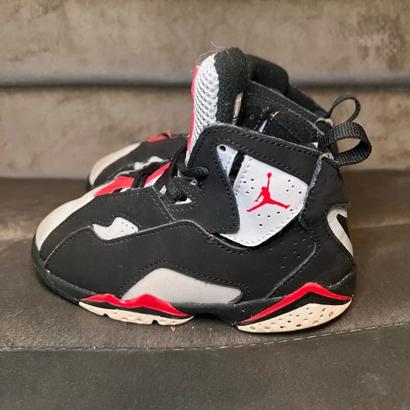 Air Jordan Retro 7 Unisex Children Kids Hightop Shoes Size 9C Great condition - Picture 3 of 6